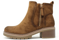 Microfibre Ankle Boot