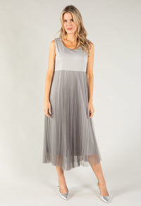 Linework Tulle Popover Dress