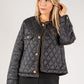 Gold Button Quilted Jacket