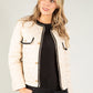 Gold Button Quilted Jacket