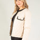 Gold Button Quilted Jacket