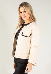 Gold Button Quilted Jacket