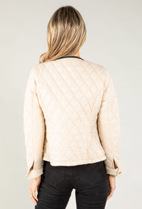 Gold Button Quilted Jacket