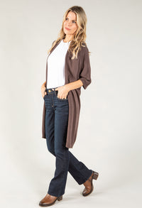 Fine Knit Midi Cardigan