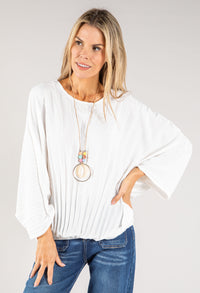 Batwing Top With Necklace