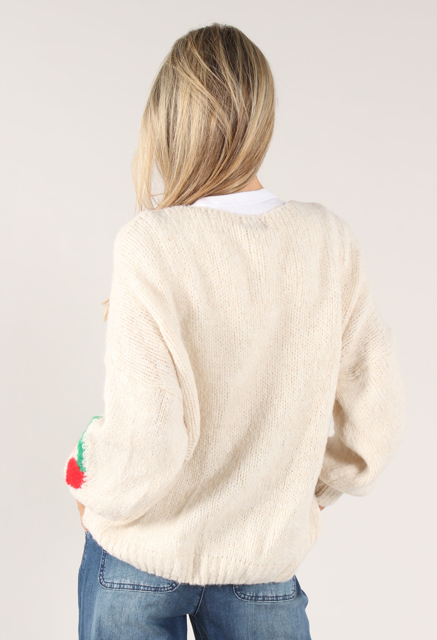 Cherry Tie Knit Jumper