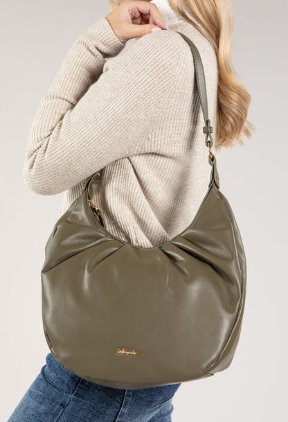 Ruched Detail Shoulder Bag