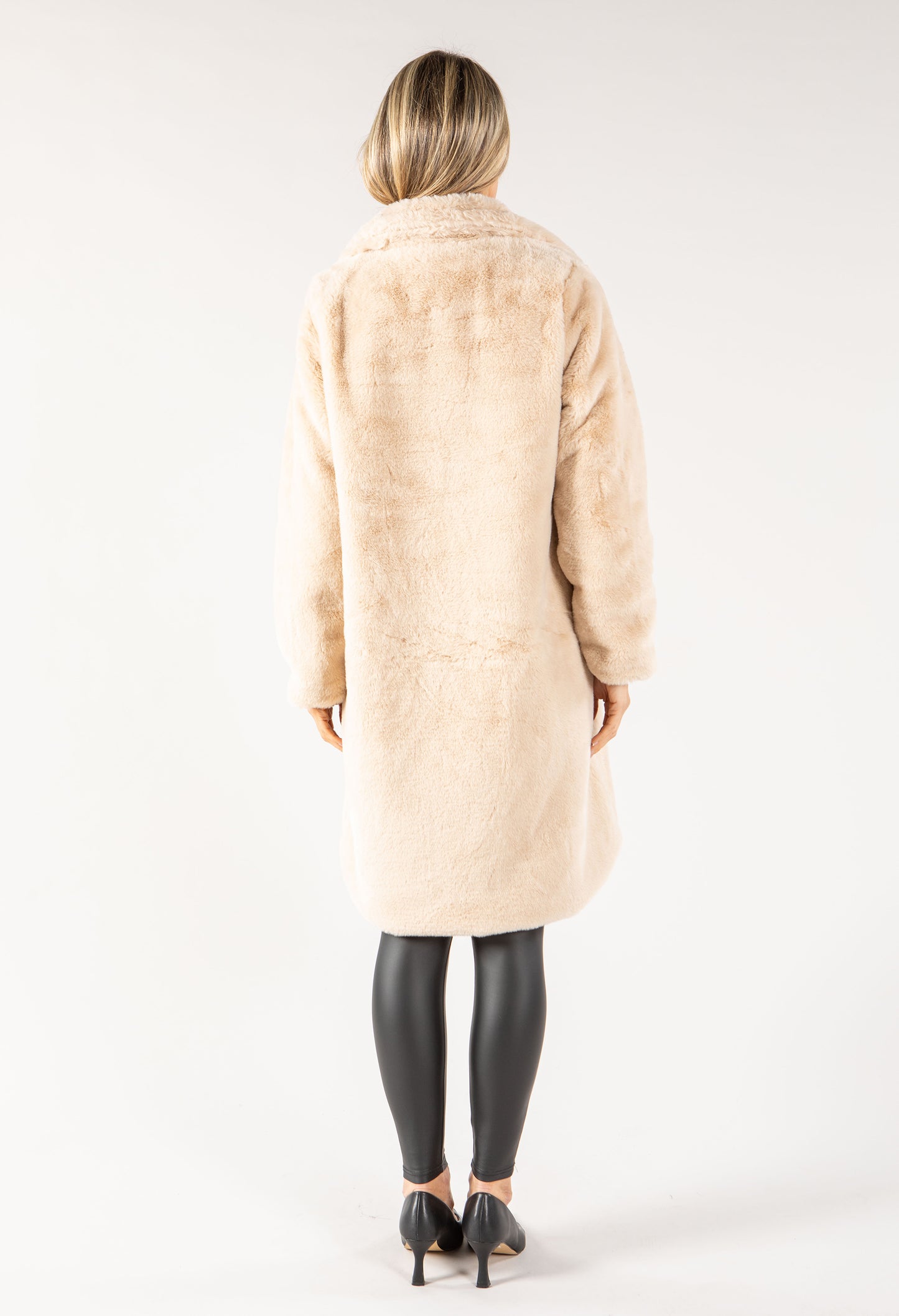 Longline Faux Fur Coat