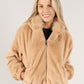 Hooded Faux Fur Coat