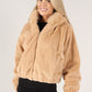 Hooded Faux Fur Coat