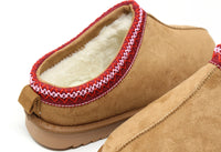 Crimson Embroidered Slip-On Boot