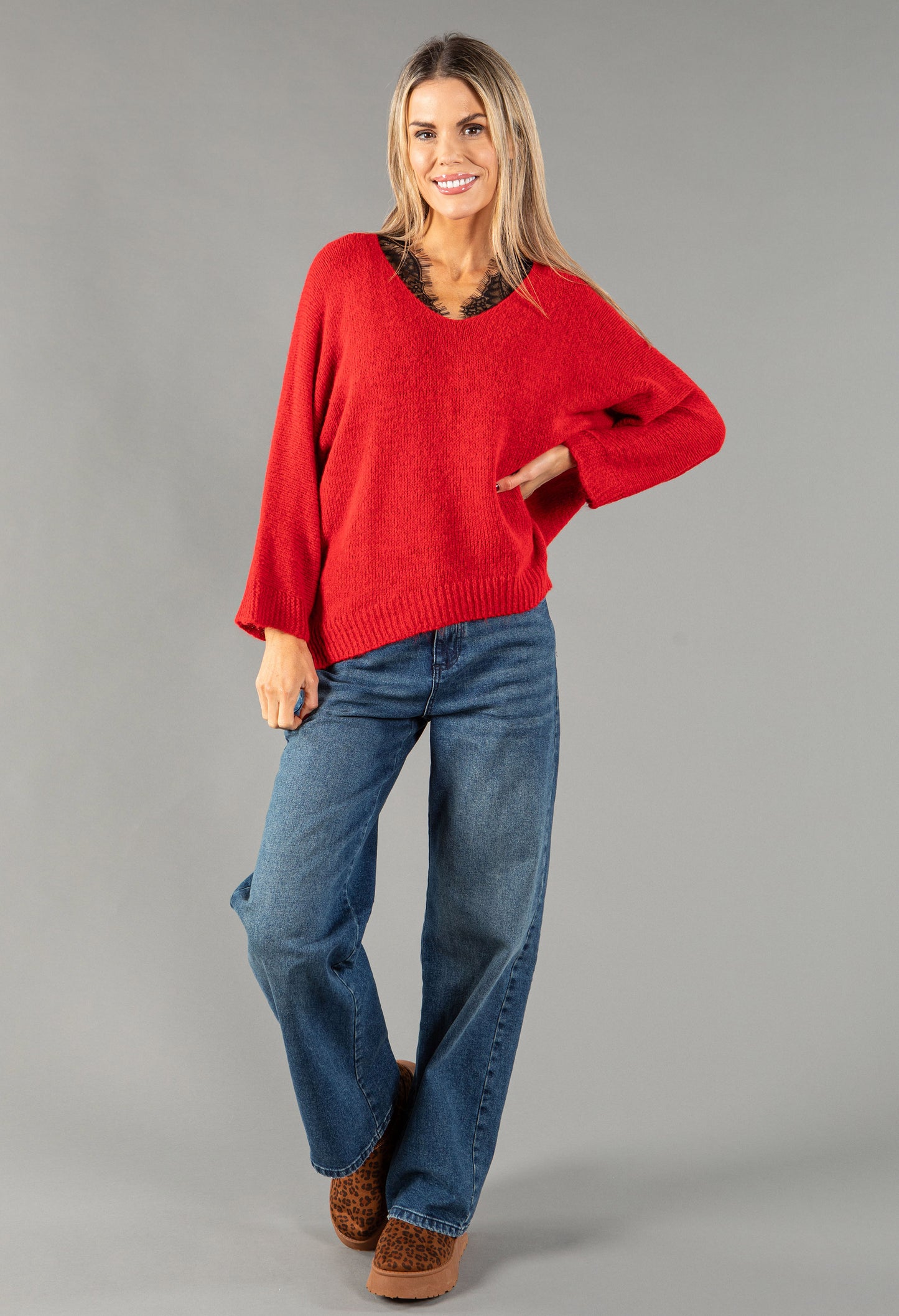 Relaxed Fit Knit Pullover