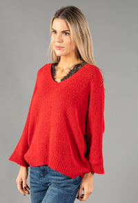 Relaxed Fit Knit Pullover