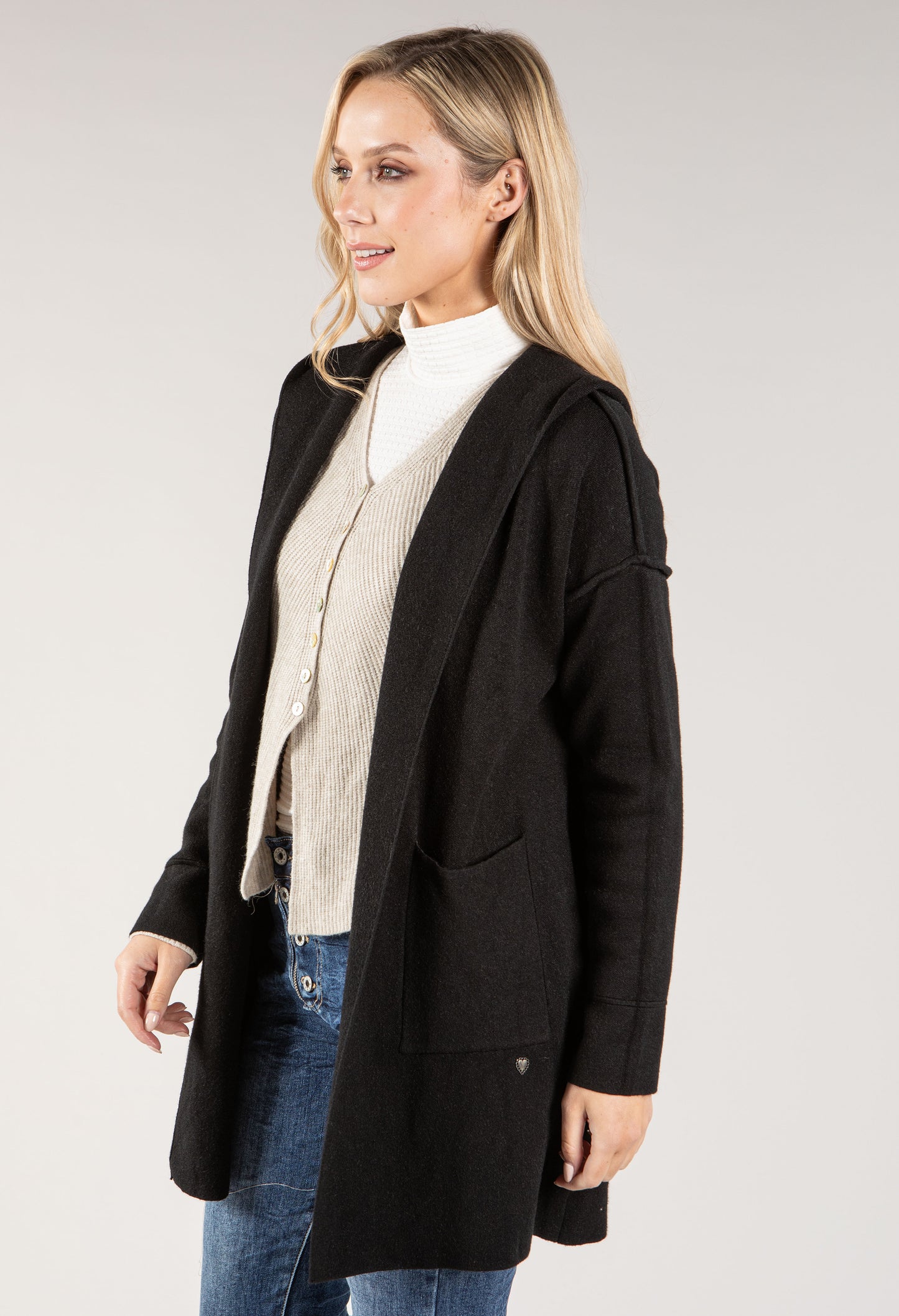 Soft Touch Hooded Cardi