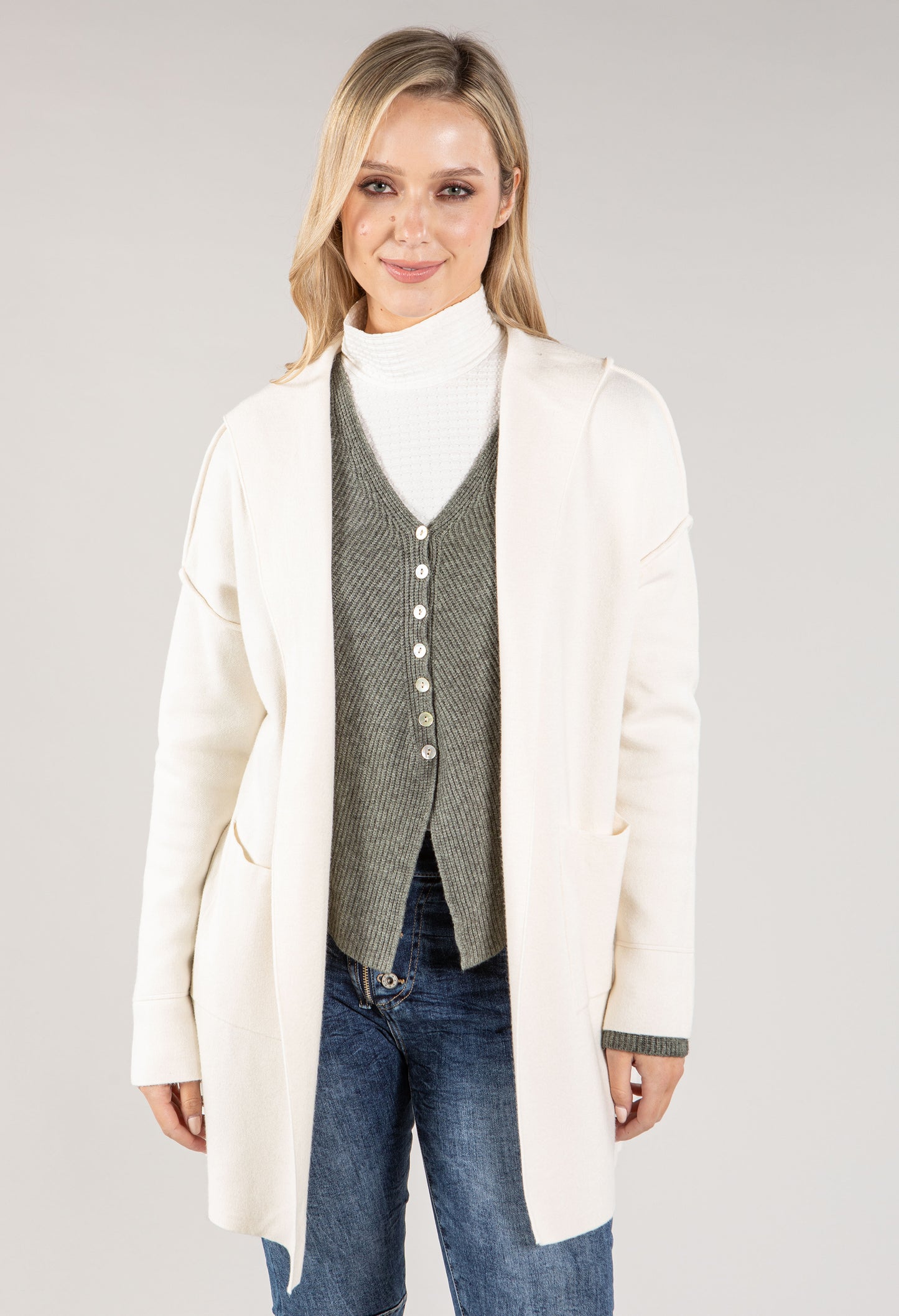 Soft Touch Hooded Cardi