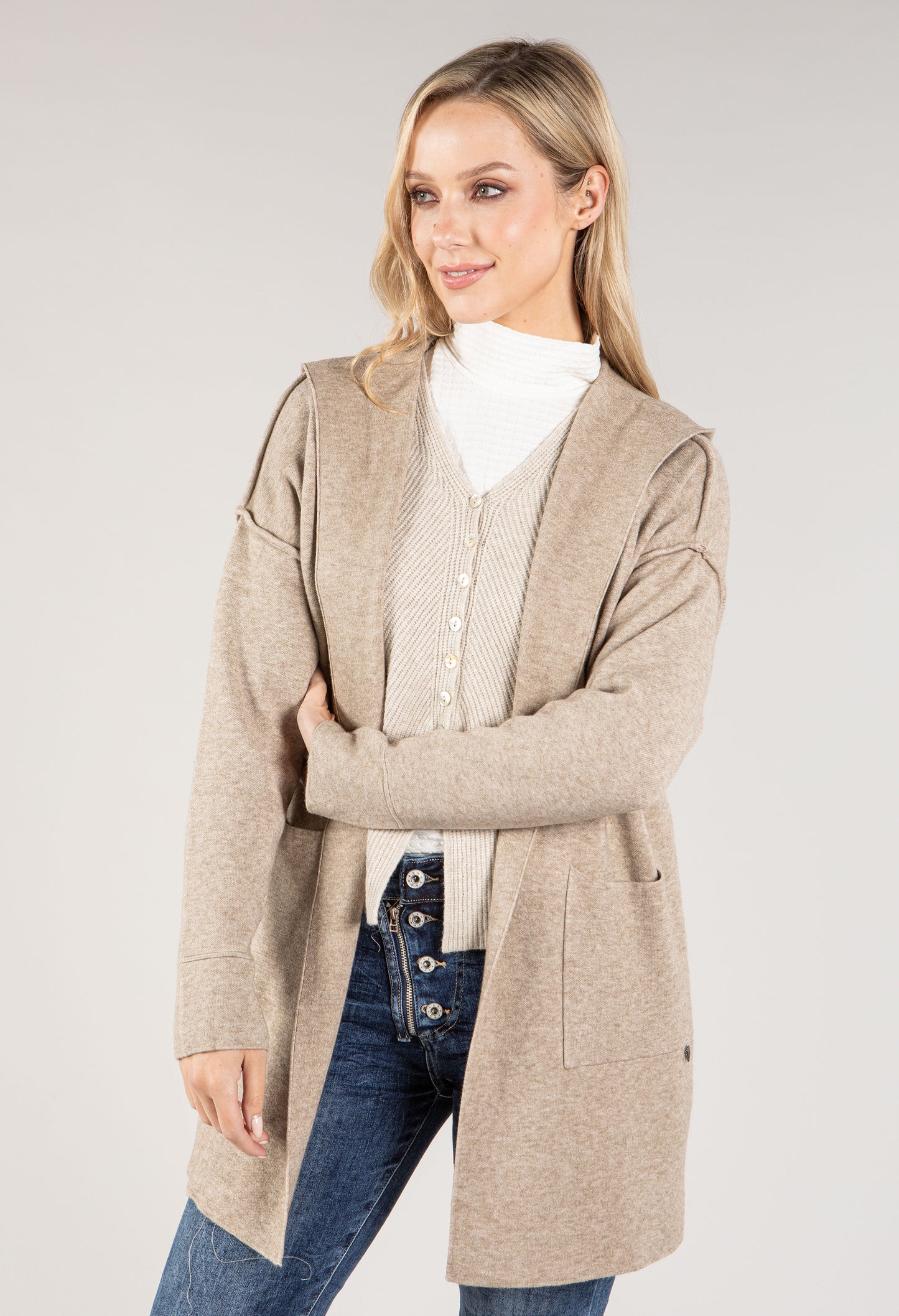 Soft Touch Hooded Cardi