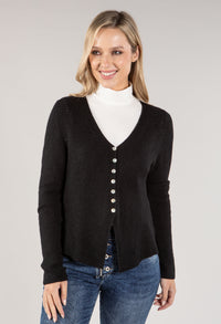 Button Down Ribbed Cardi