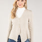 Button Down Ribbed Cardi