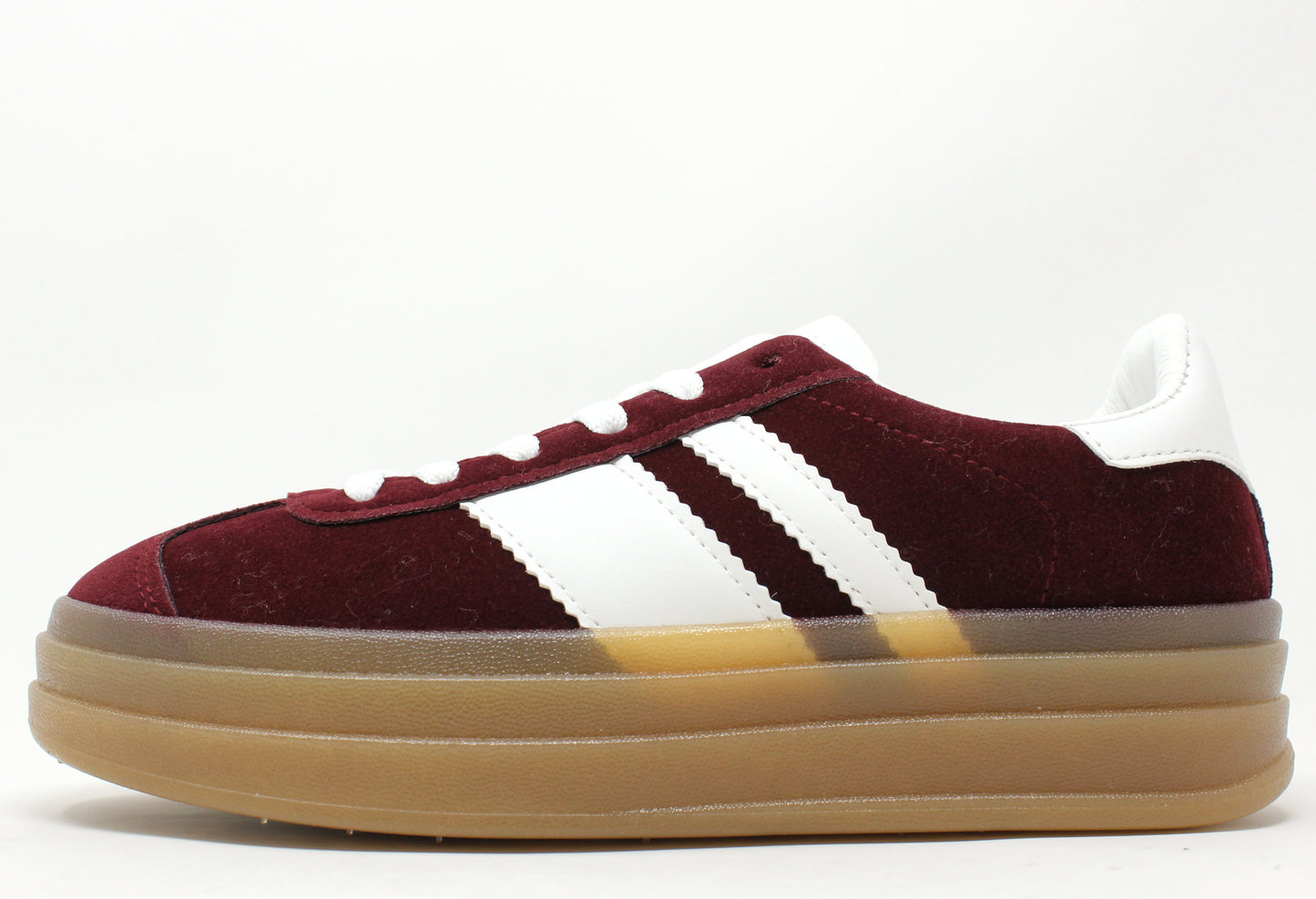 Double Stripe Faux Suede Trainer