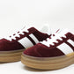 Double Stripe Faux Suede Trainer