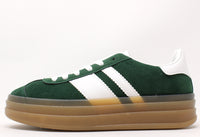 Double Stripe Faux Suede Trainer