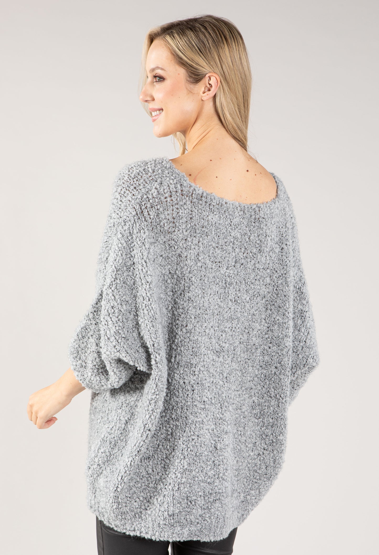 Bow Detail Slouchy Knit