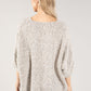 Bow Detail Slouchy Knit