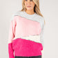 Colour Block Sequin Knit Jumper