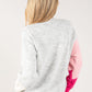 Colour Block Sequin Knit Jumper