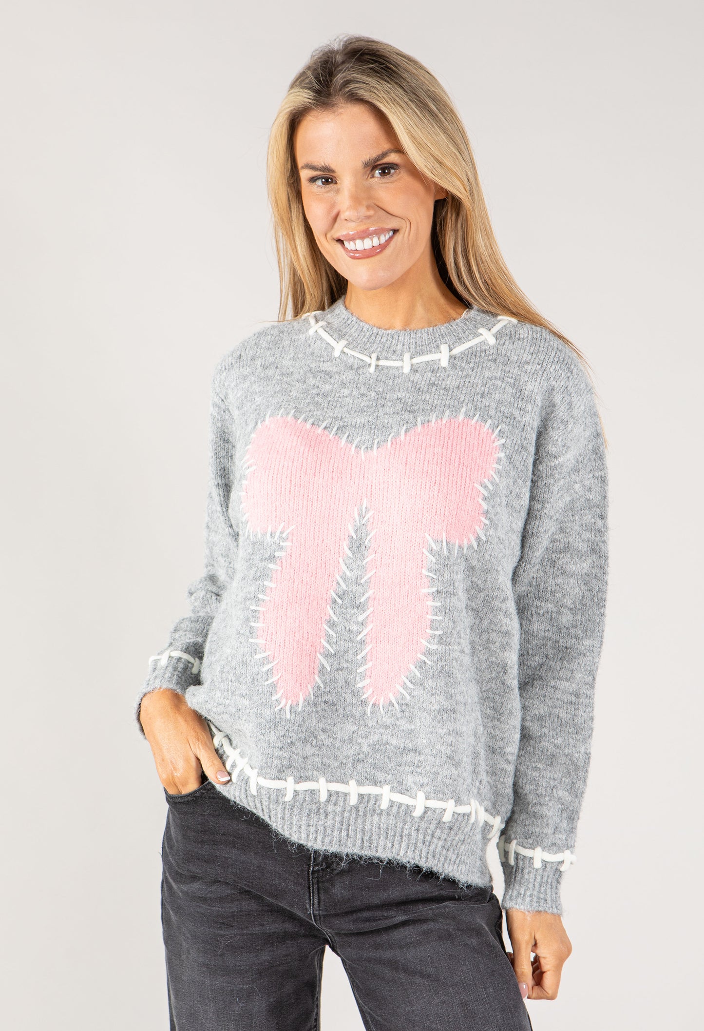 Bow Detail Knit Jumper