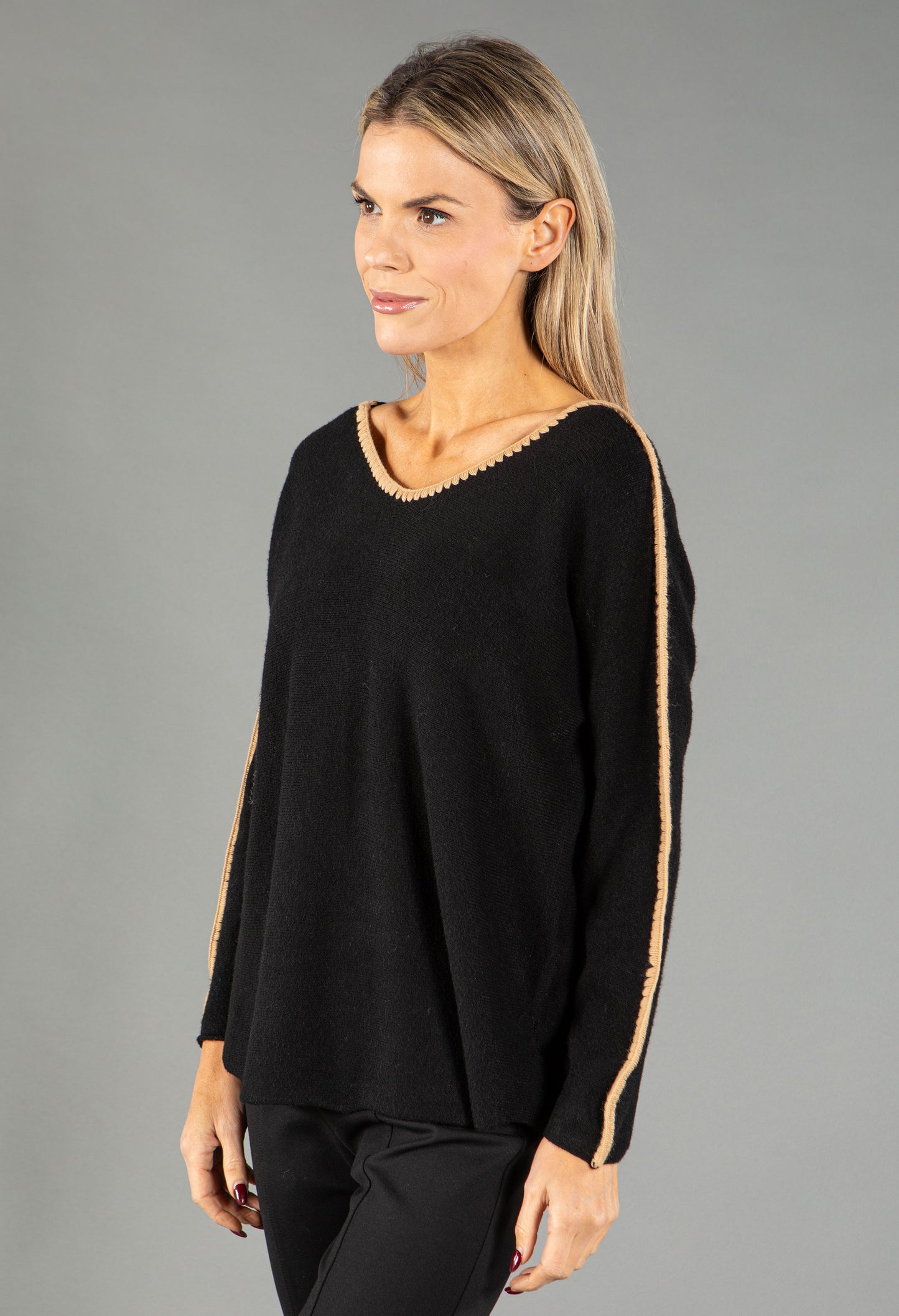 Blanket Stitch Pullover