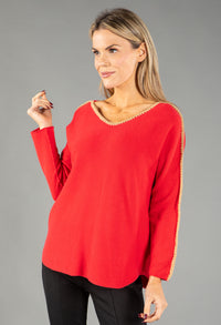 Blanket Stitch Pullover