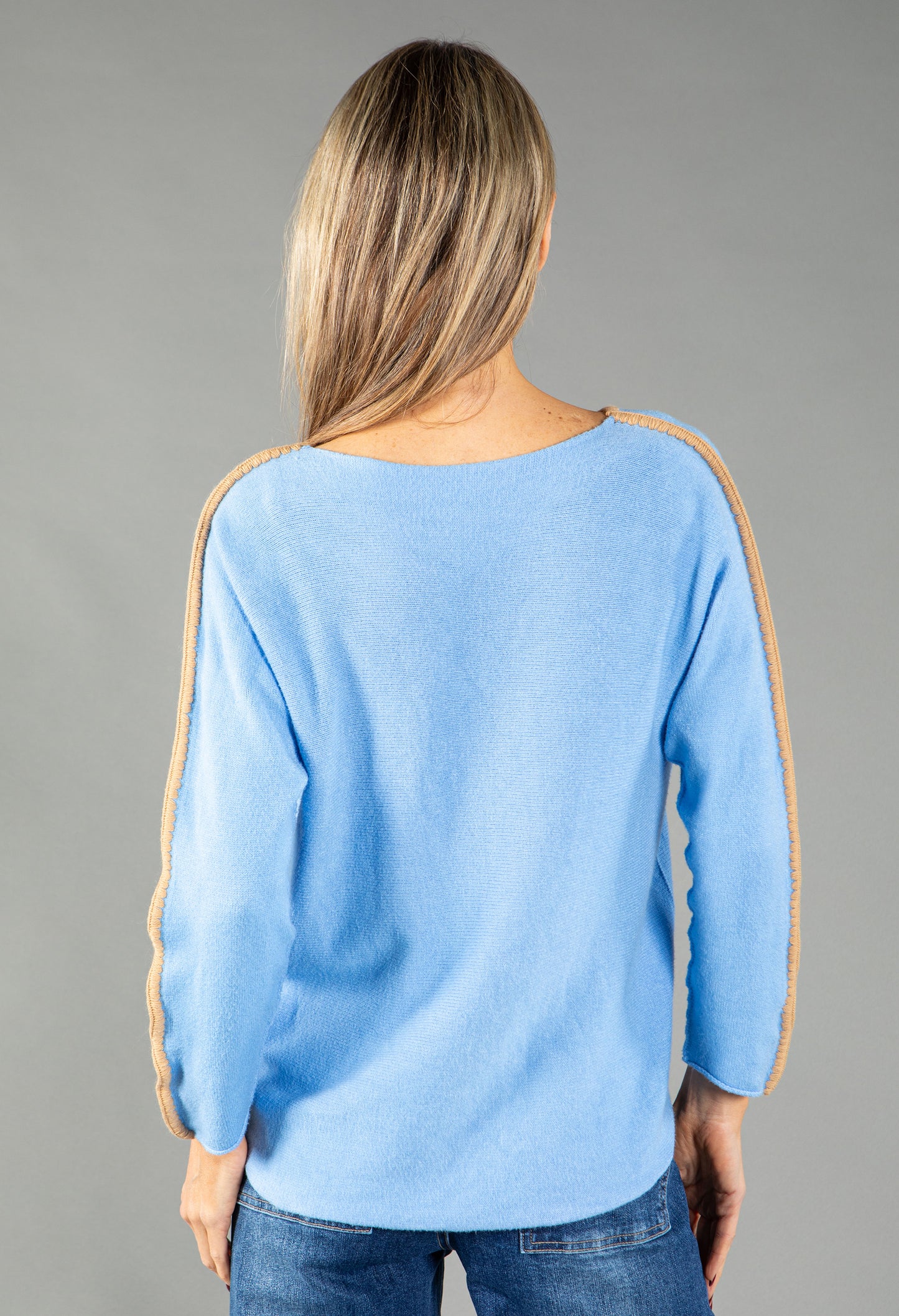 Blanket Stitch Pullover