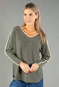 Blanket Stitch Pullover