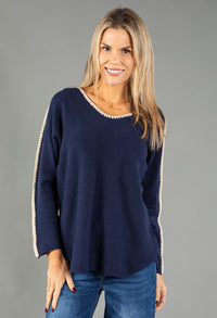 Blanket Stitch Pullover