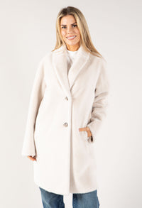 Faux Fur Single Breasted Coat