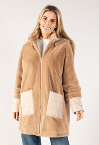 Faux Fur Hooded Jacket