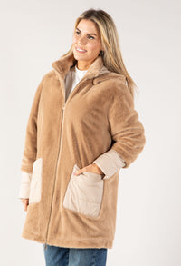 Faux Fur Hooded Jacket