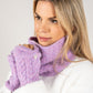 Soft Weave Cowl and Glove Set