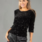 Velvet Sequin Top