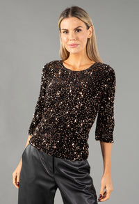 Velvet Sequin Top