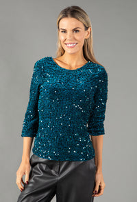 Velvet Sequin Top