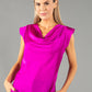 Cowl Neck Sleeveless Satin Top