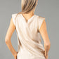 Cowl Neck Sleeveless Satin Top