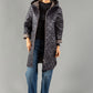 Quilted Coat with Leopard Lining