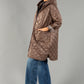 Quilted Coat with Leopard Lining