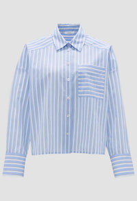 Fokia Striped Blue Shirt