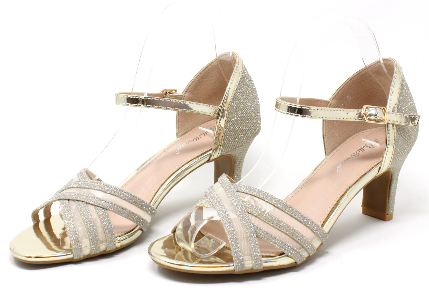 Shimmer Ribbon Heel