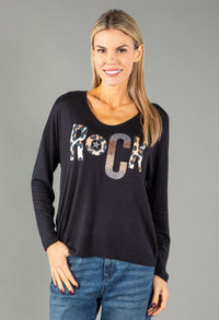 'Rock' Fine Knit Top