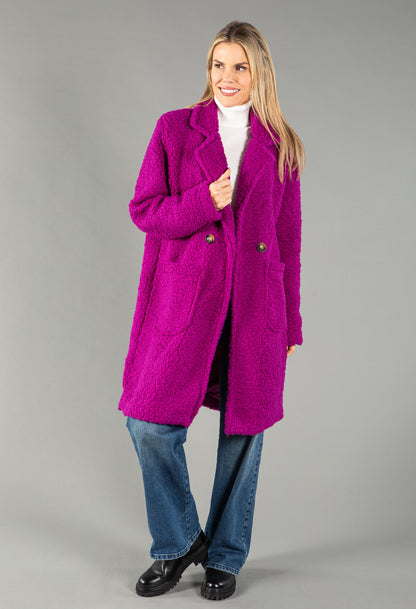 Teddy Button Close Coat